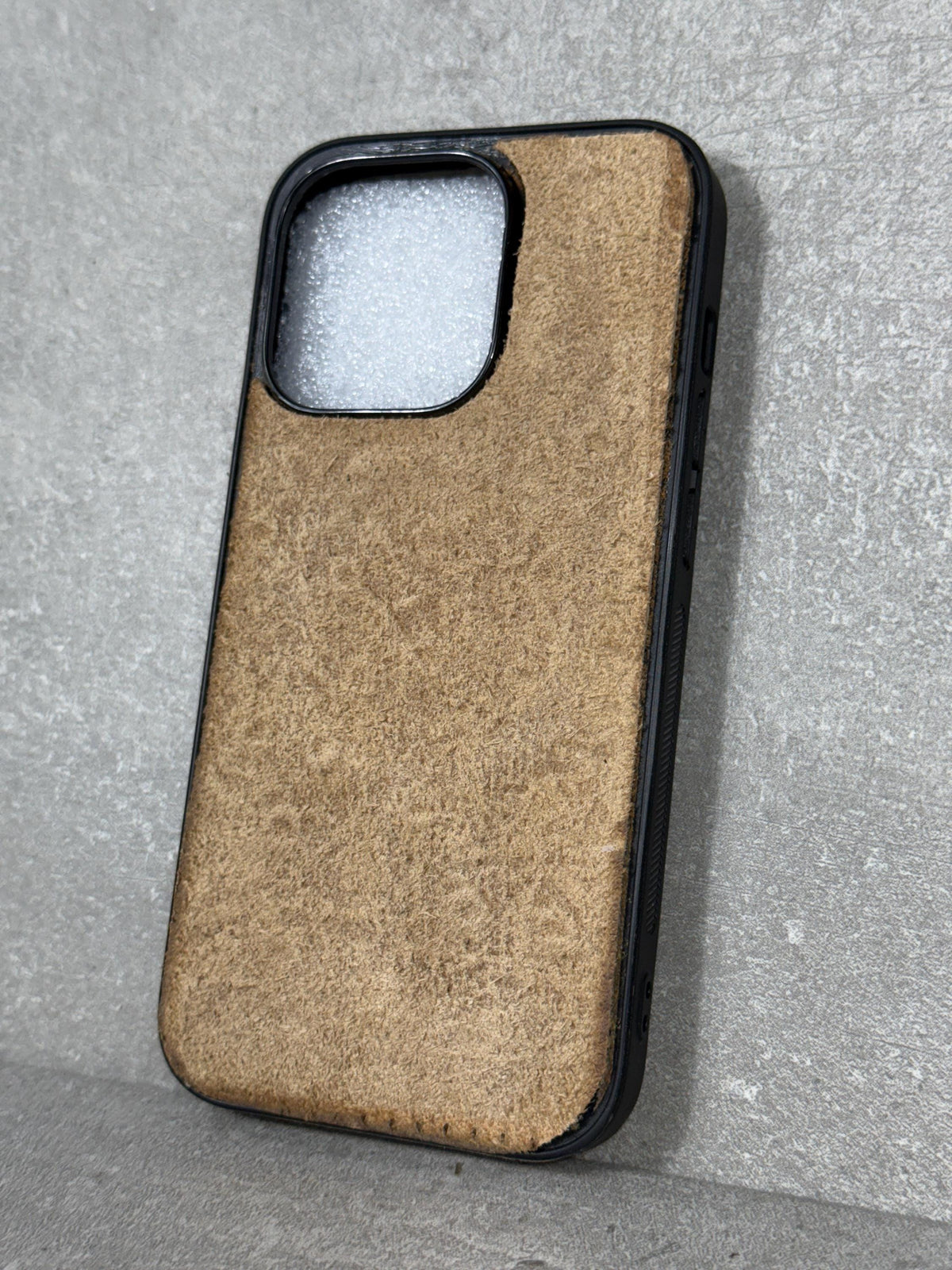 Handmade Suede Leather iPhone Case: Genuine Leather Art