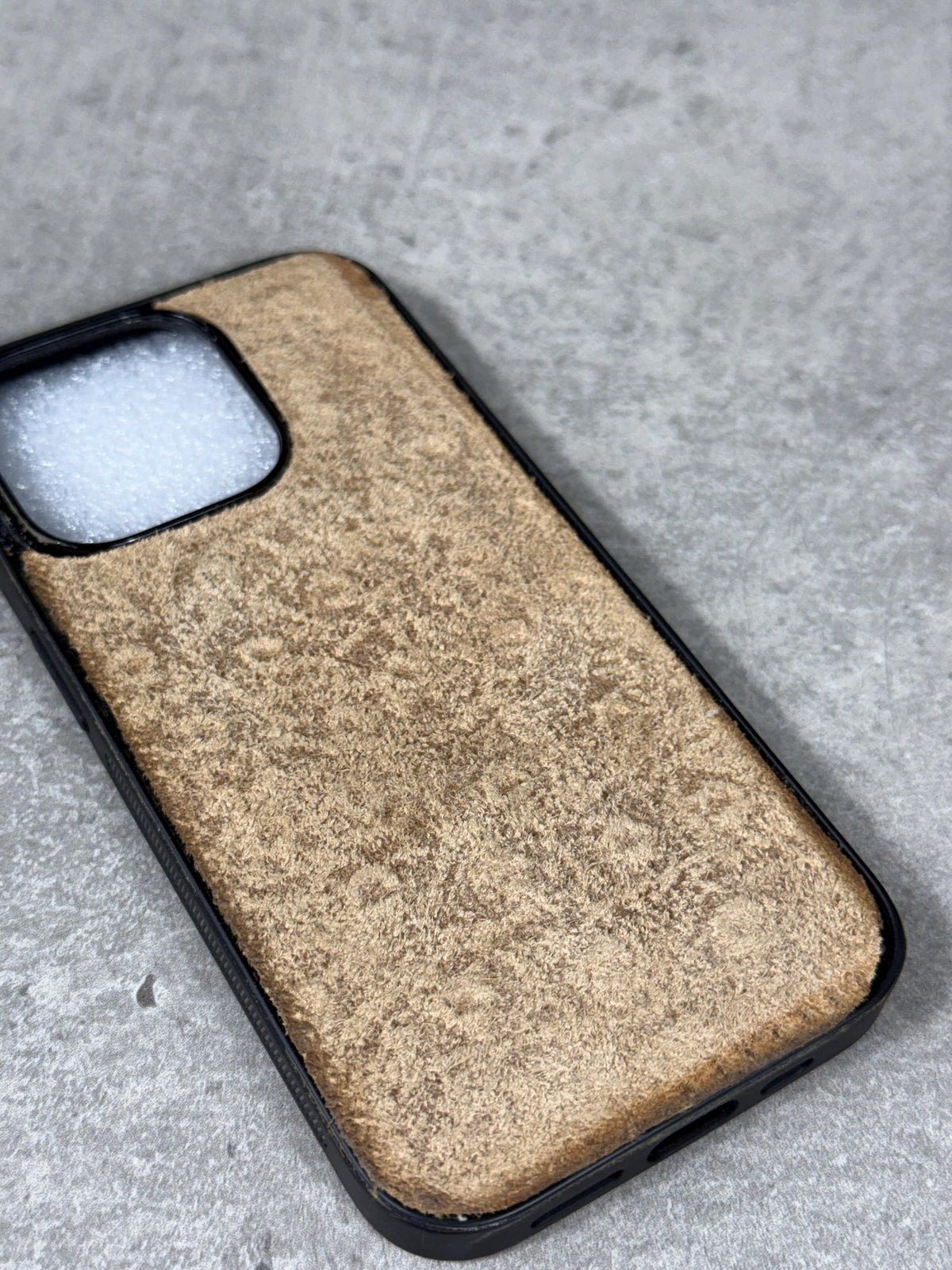 Handmade Suede Leather iPhone Case: Genuine Leather Art