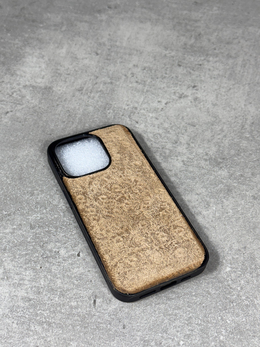 Handmade Suede Leather iPhone Case: Genuine Leather Art