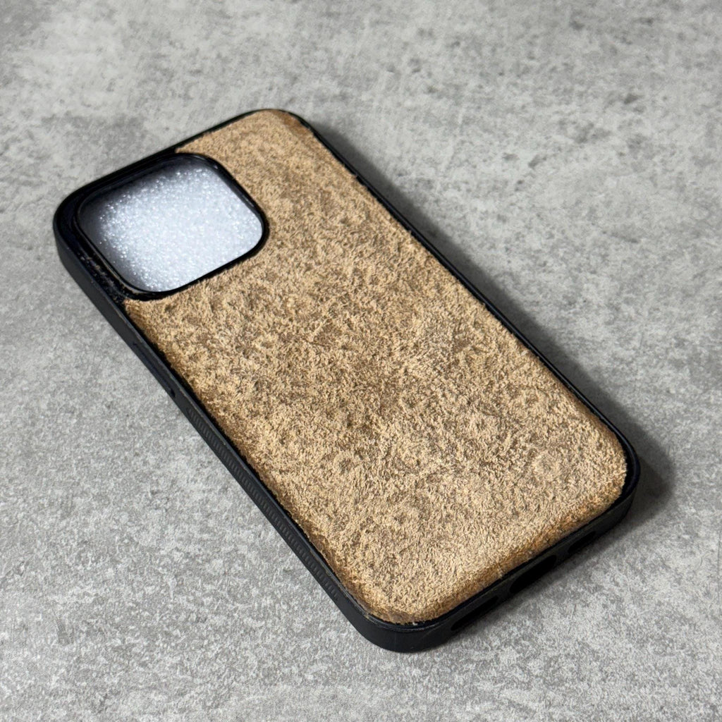 Handmade Suede Leather iPhone Case: Genuine Leather Art