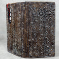 Ostrich Style Leather iPhone Wallet Case: Vintage Book Design