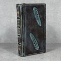 Handmade Leather Wallet Case for Galaxy: Book Design, Card Slots