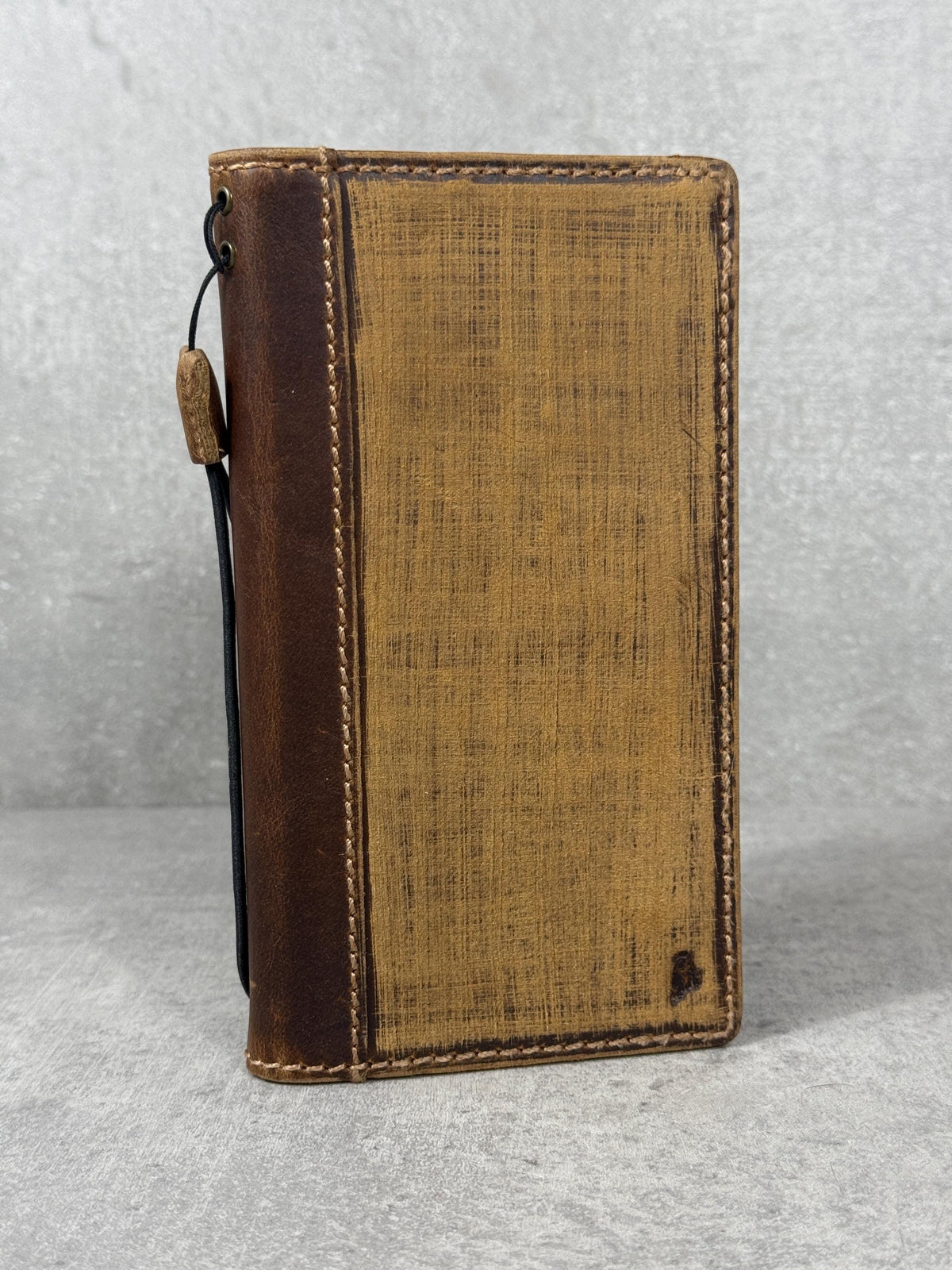 Vintage Style Leather iPhone Wallet Case with Card Slots