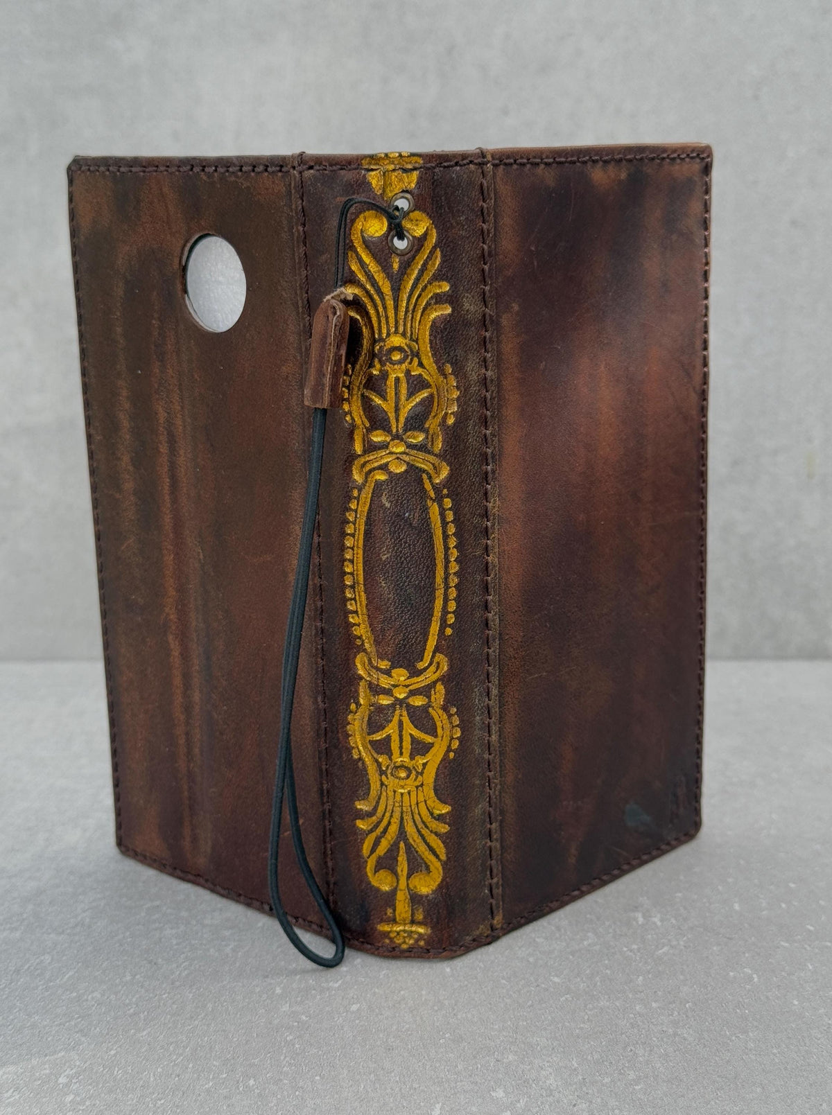 Vintage Book Style Leather iPhone Wallet Case with Card Slots