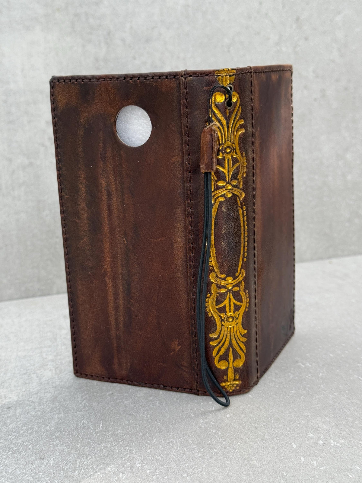 Vintage Book Style Leather iPhone Wallet Case with Card Slots