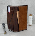 Vintage Leather iPhone Wallet Case: Book Style, Card Slots