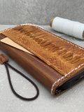 Vintage Leather iPhone Wallet Case: Book Style, Card Slots
