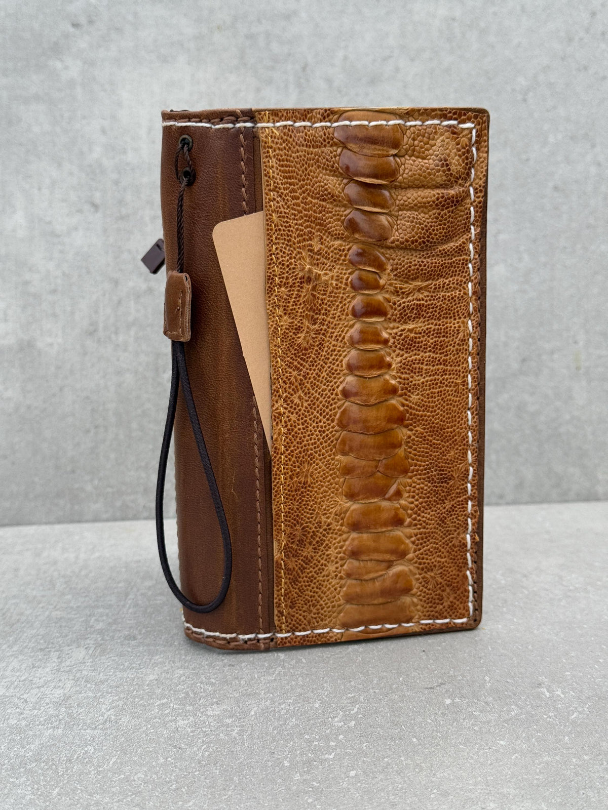 Vintage Leather iPhone Wallet Case: Book Style, Card Slots