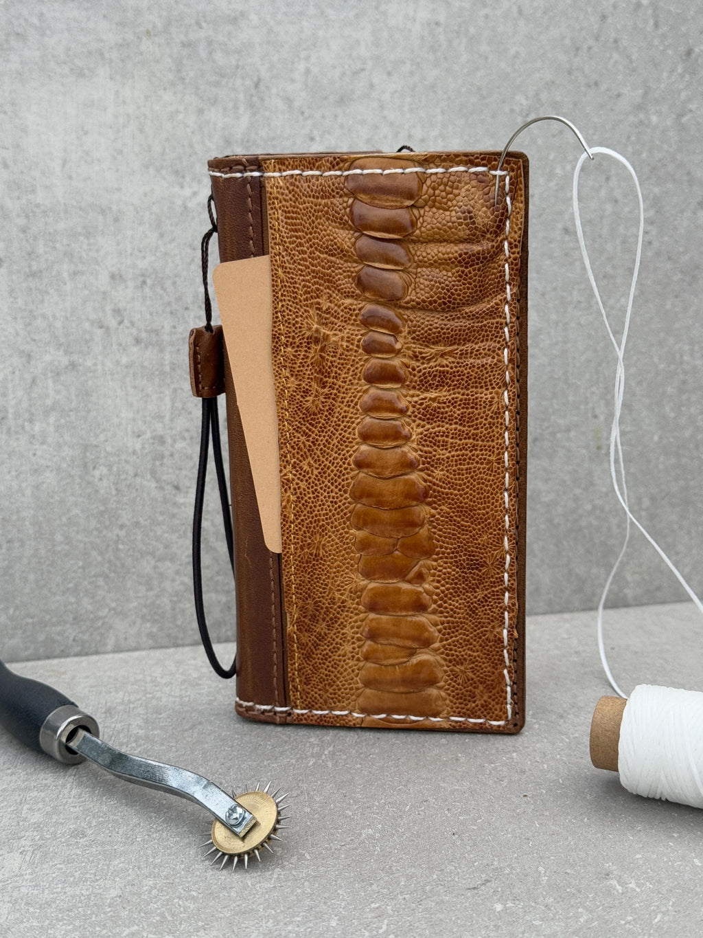 Vintage Leather iPhone Wallet Case: Book Style, Card Slots
