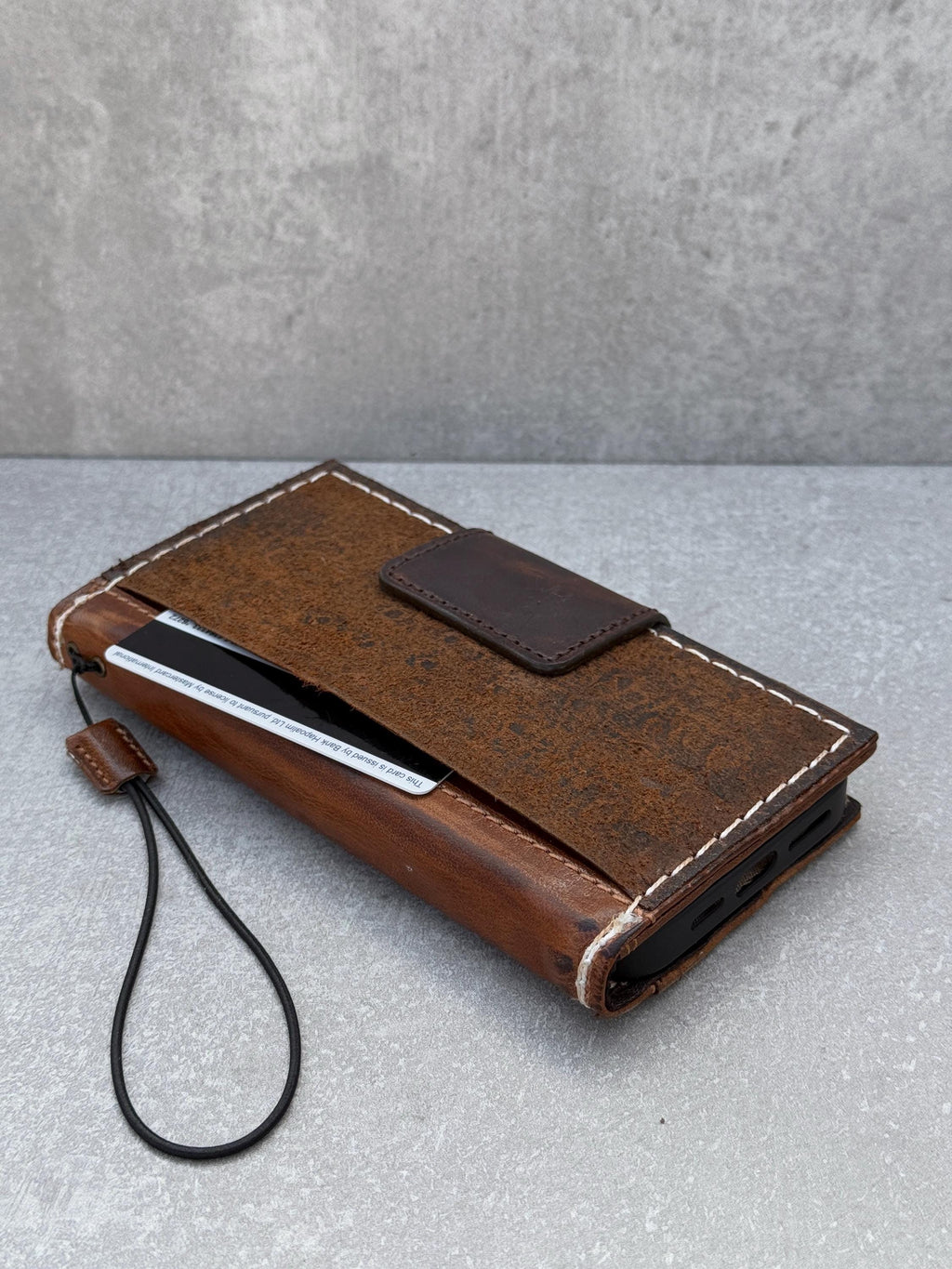 Handmade Leather Wallet Case for Google Pixel: Vintage Card Slots