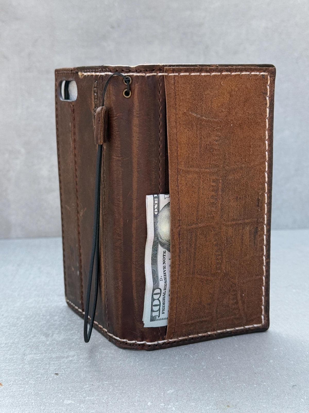 Handmade Leather Wallet Case for Google Pixel: Vintage Card Slots Cover