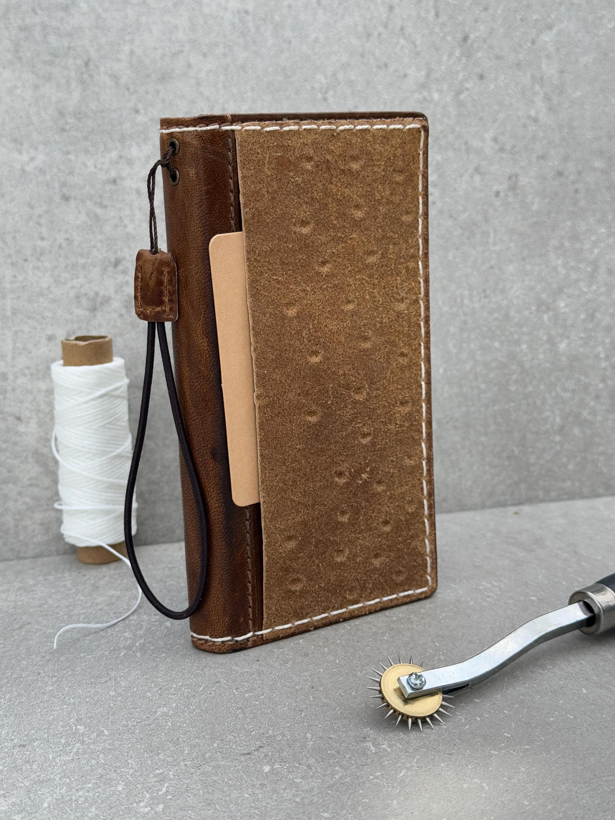 Handmade Leather Wallet Case for Google Pixel: Vintage Card Slots