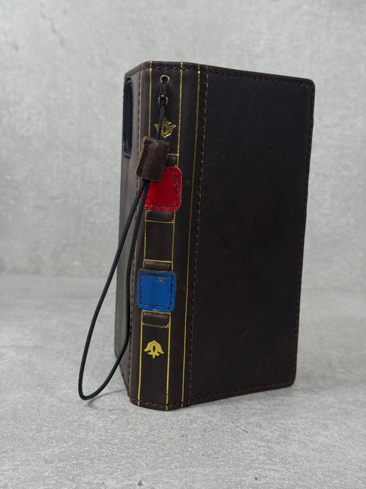 Genuine Leather Wallet Case for Google Pixel: Vintage Book Design