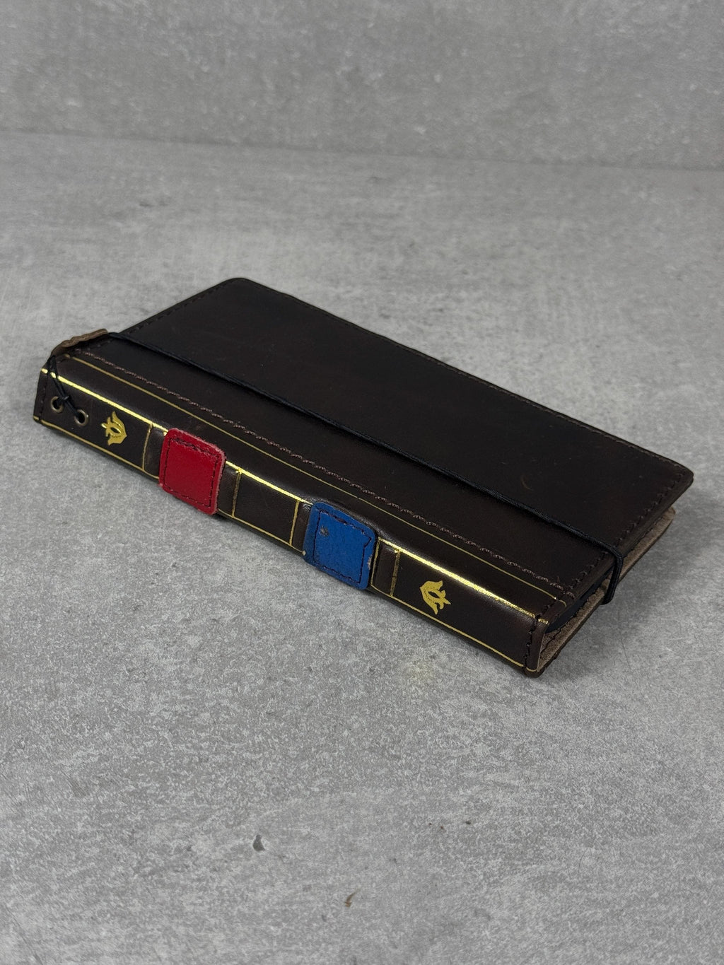 Genuine Leather Wallet Case for Google Pixel: Vintage Book Design