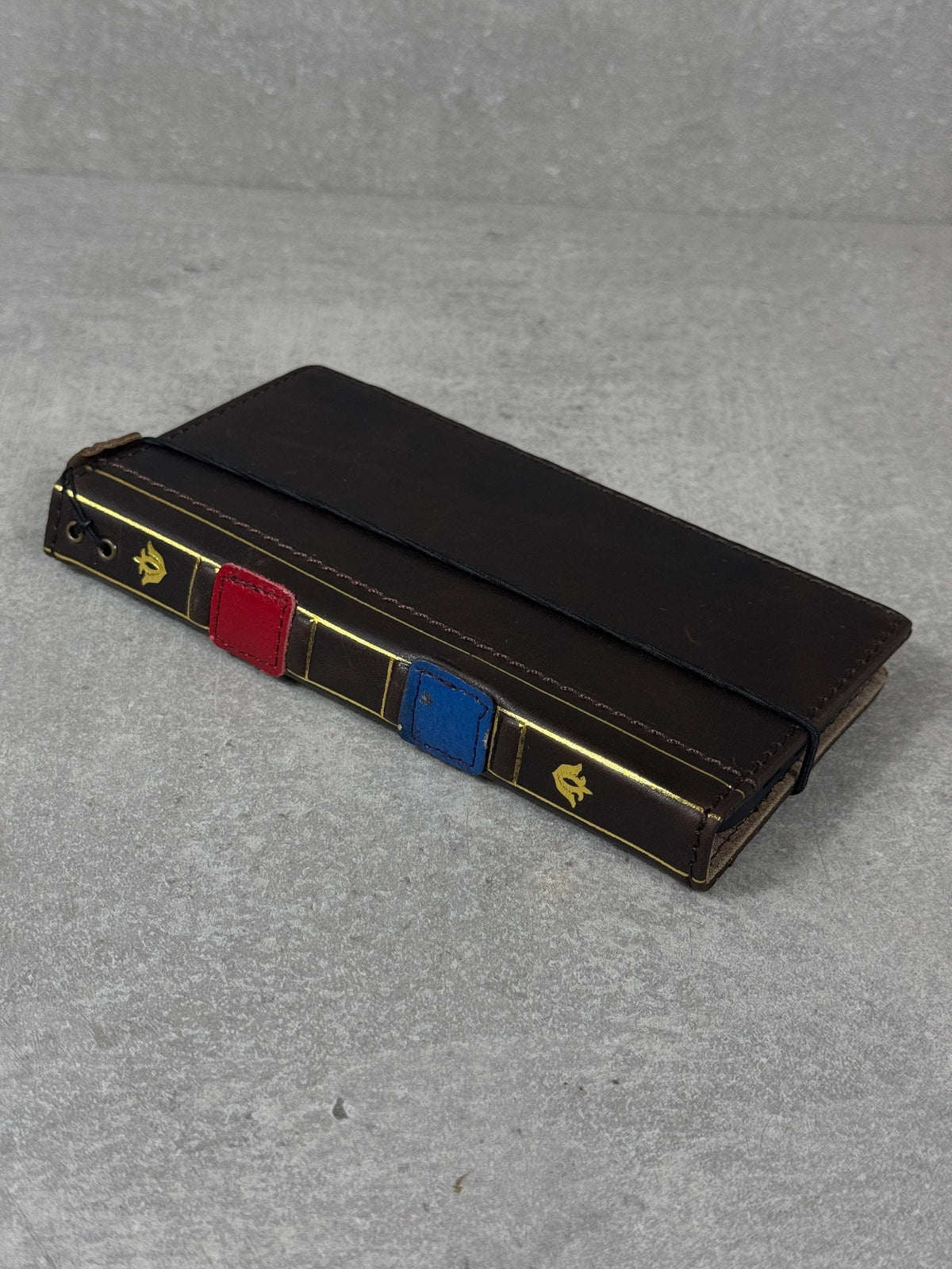 Genuine Leather Wallet Case for Google Pixel: Vintage Book Design