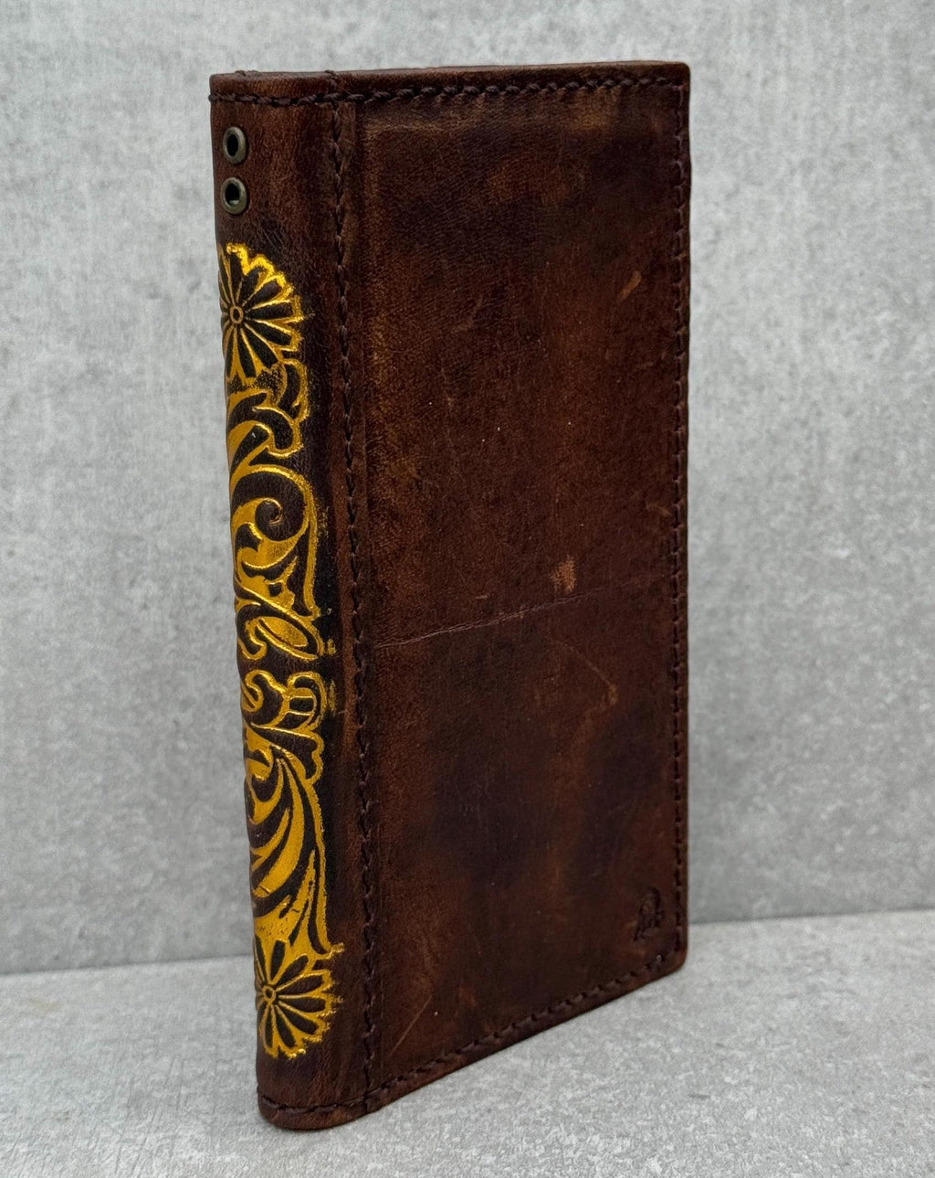 Vintage Leather Wallet Case for Google Pixel: Art Stamping Card Slots