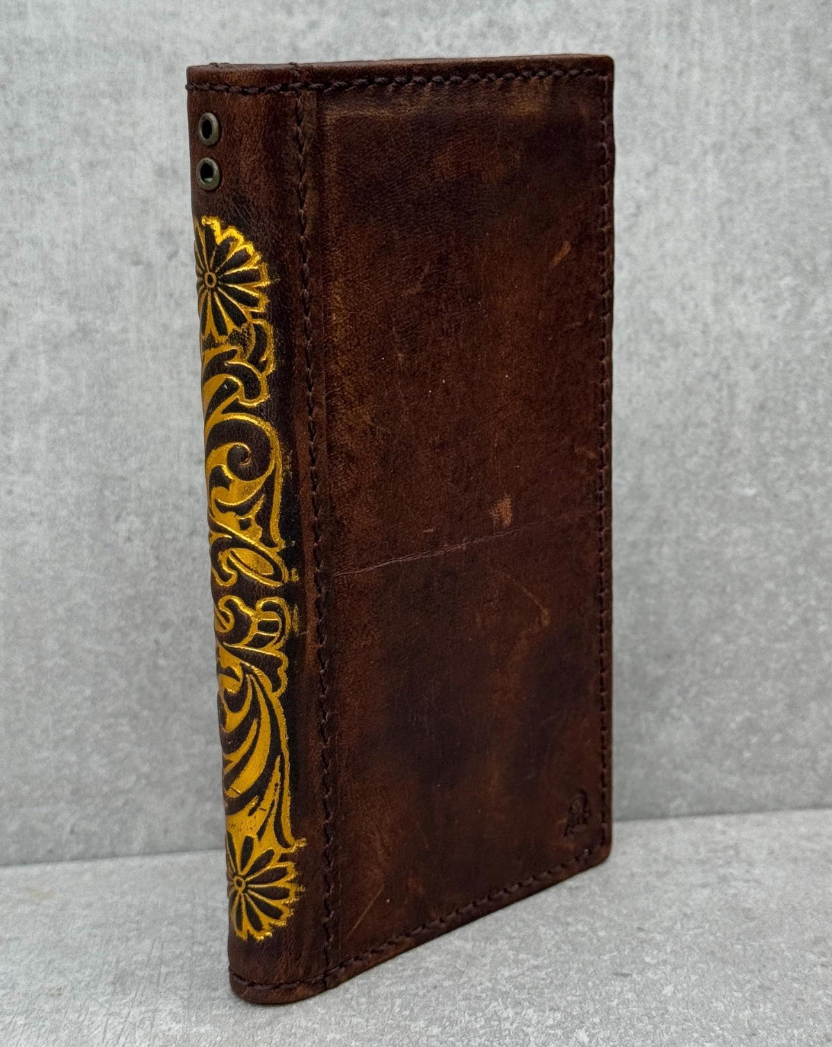 Vintage Leather Wallet Case for Google Pixel: Art Stamping Card Slots