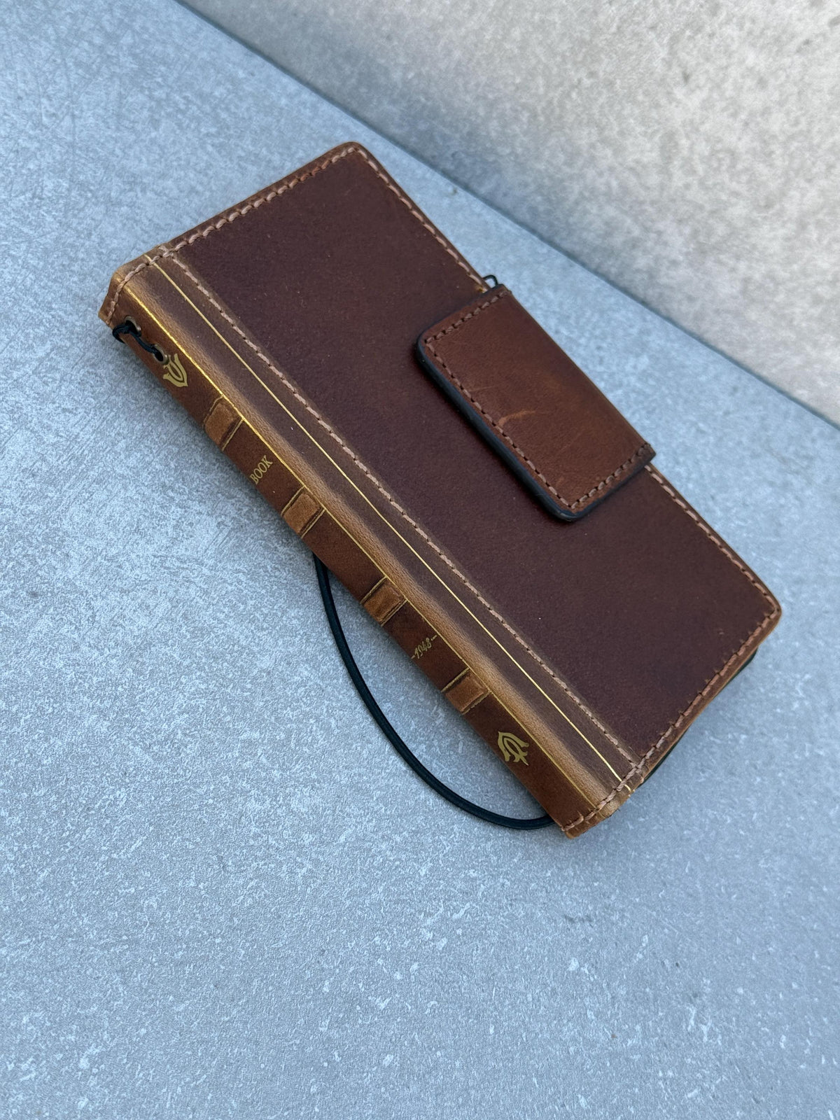 Handmade Leather Book Wallet Case for Galaxy S21 S22 S23 S24 S25 Ultra