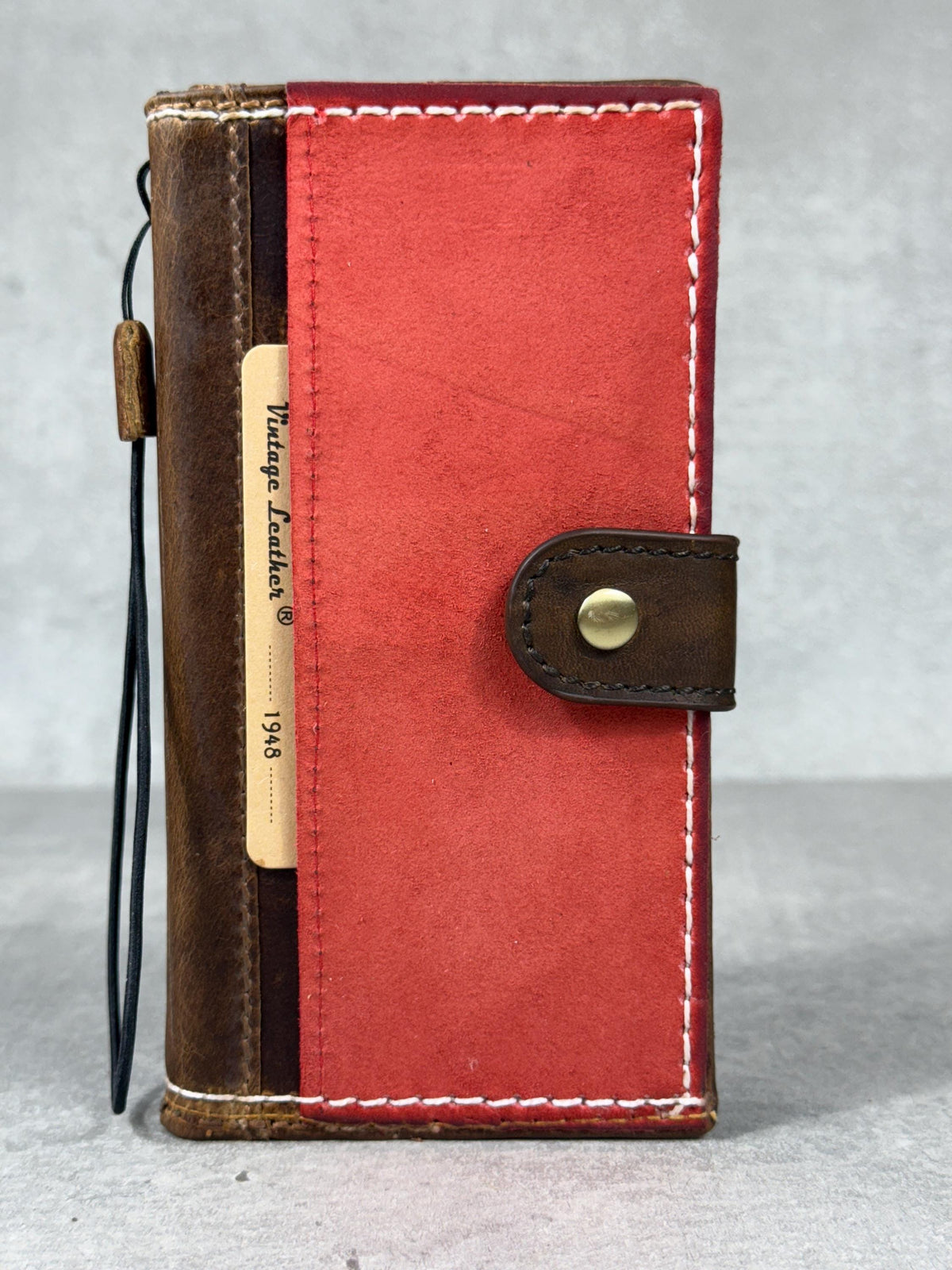 Handmade Leather Wallet Case for Galaxy Z Fold 2/3/4/5/6/7