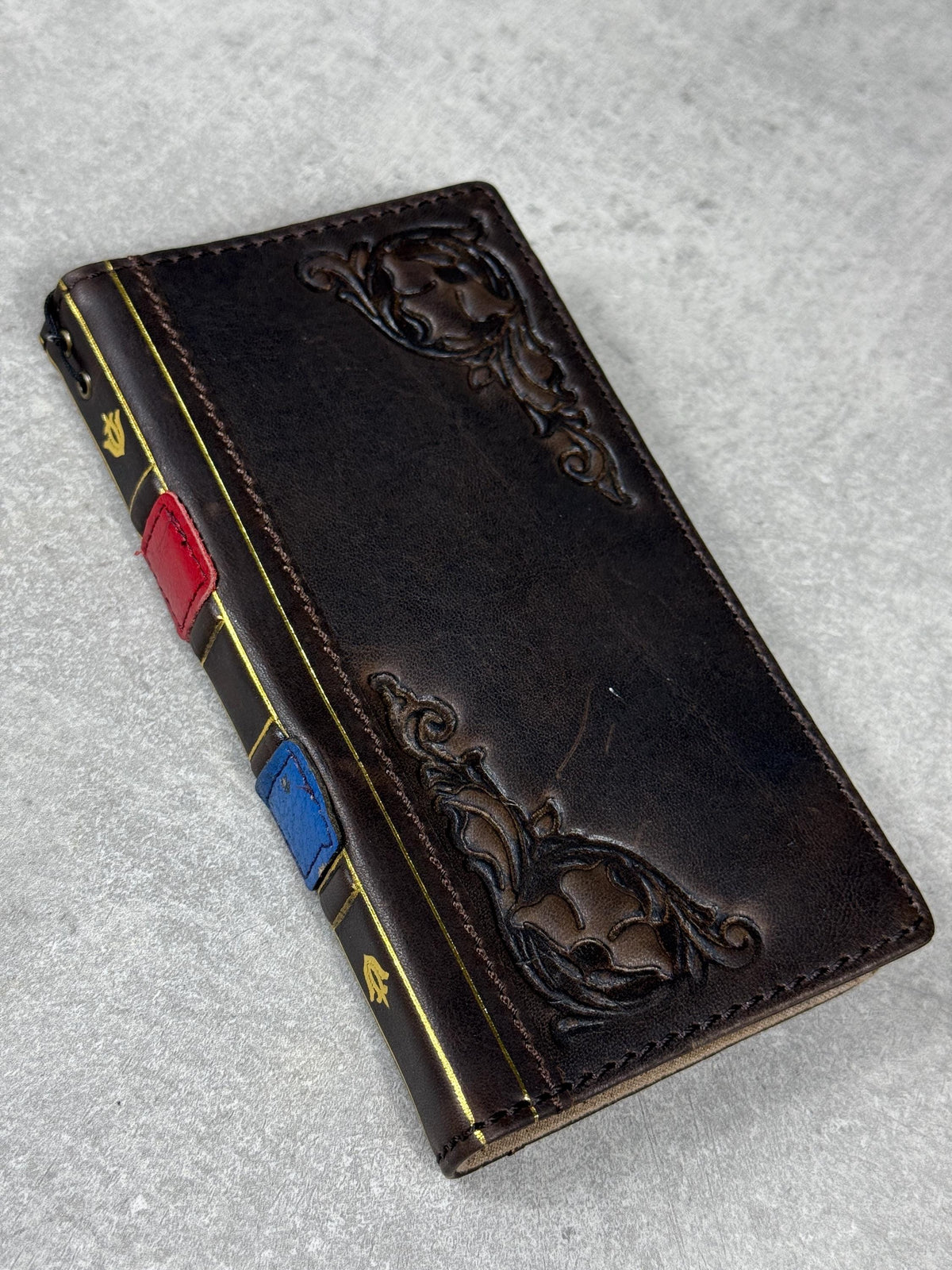 Handmade Leather Wallet Case for Galaxy Z Fold 2/3/4/5/6/7