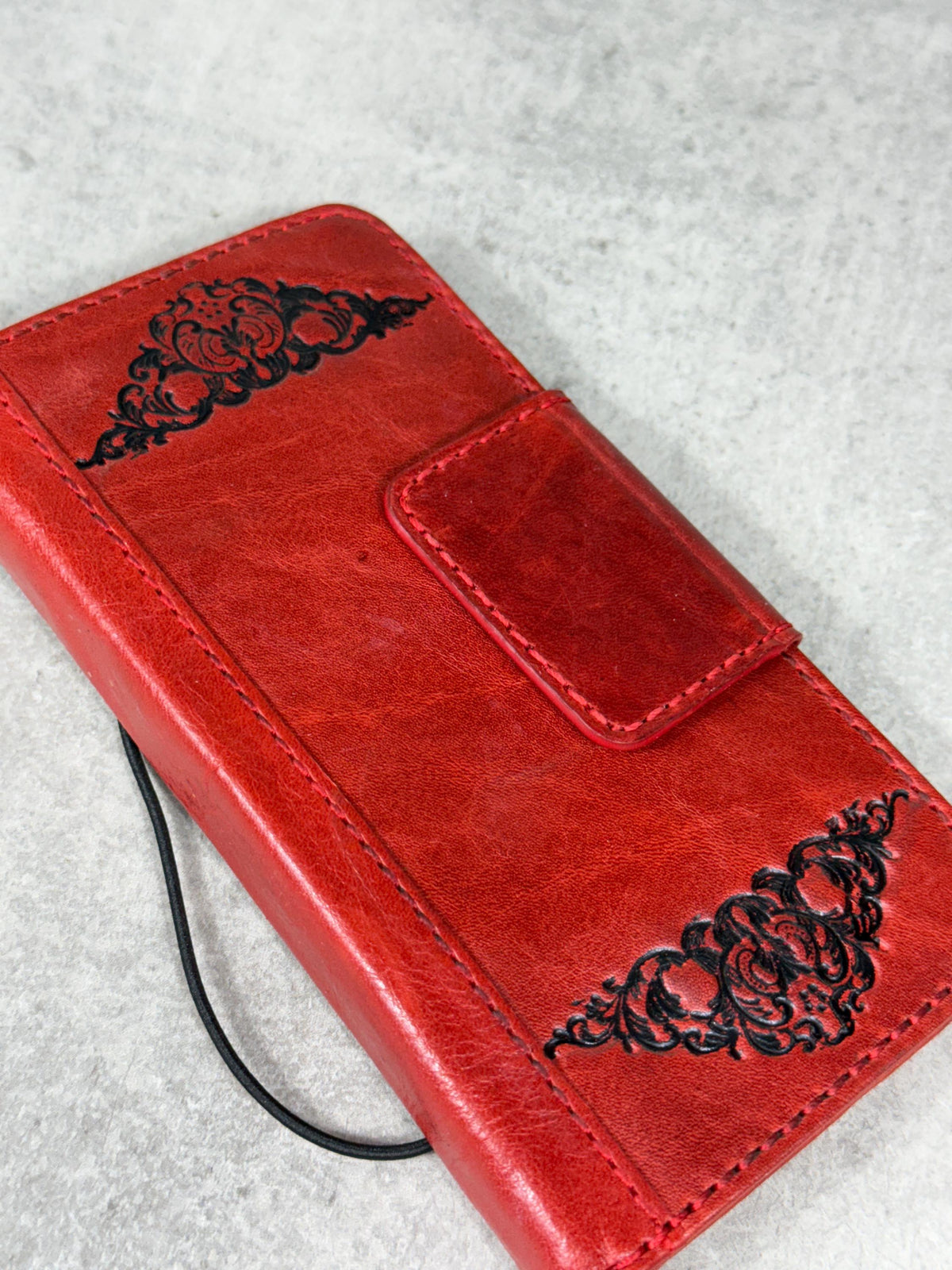 Handmade Leather Wallet Book Cover for Galaxy Z Fold 2/3/4/5/6/7