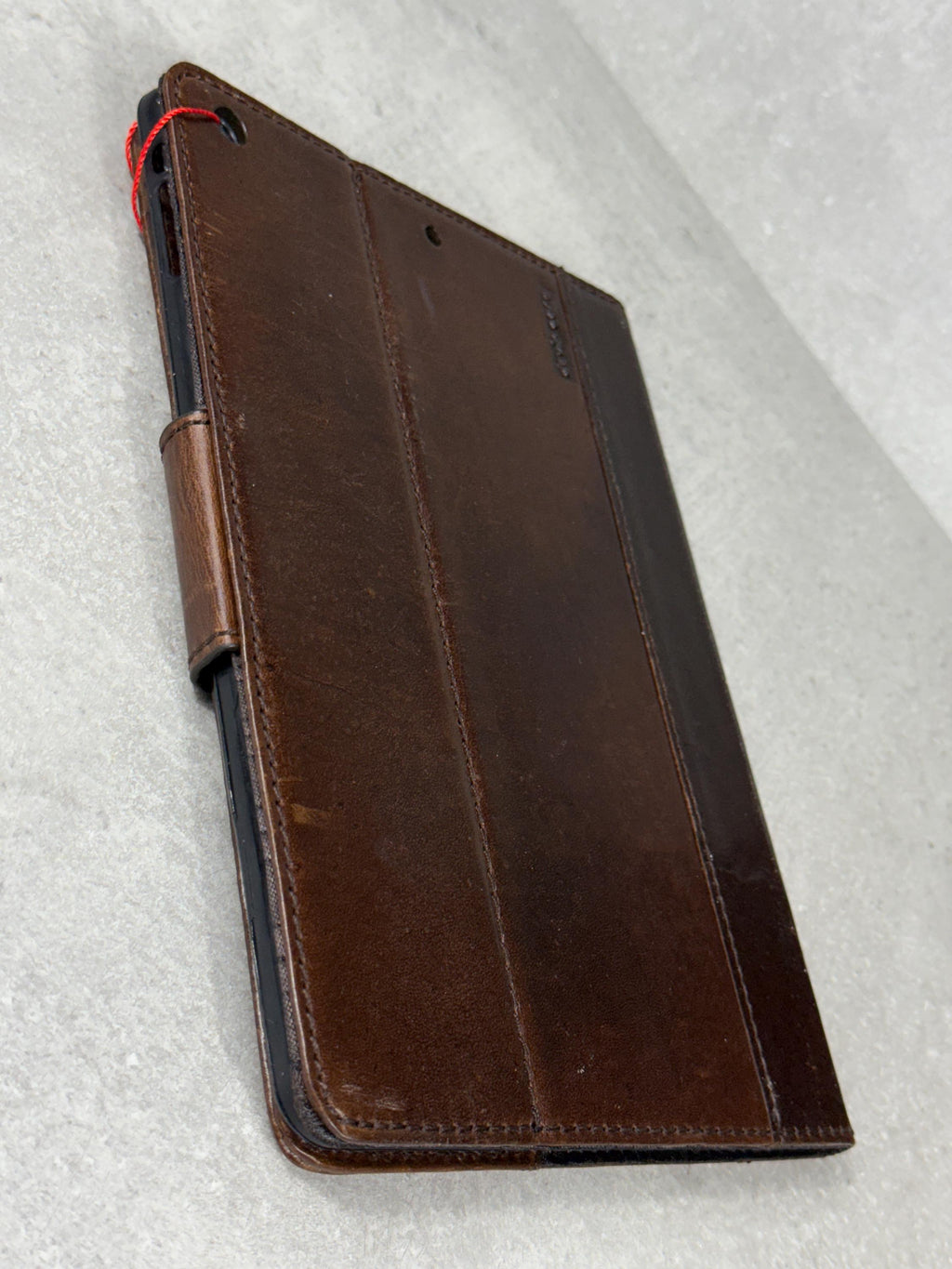 Genuine Leather iPad Pro Case: Slim Magnetic Brown Cover with Card Slots