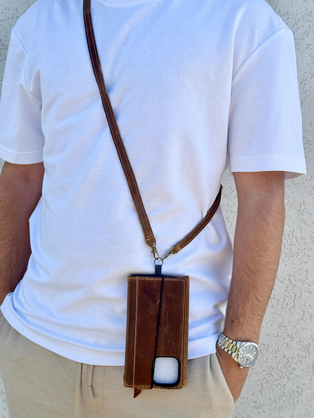 Vintage Leather iPhone Wallet Case: Book Style, Card Slots