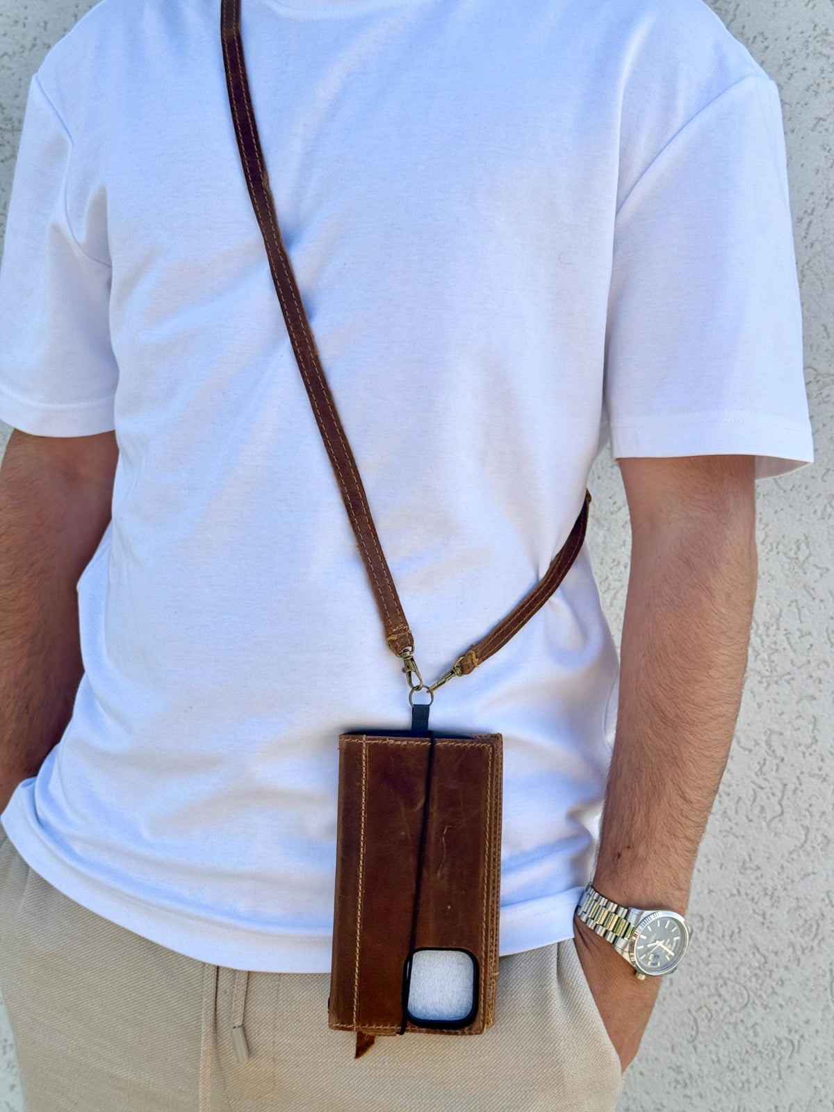 Vintage Leather iPhone Wallet Case: Book Style, Card Slots