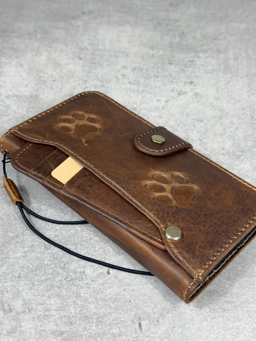 Handmade Leather Wallet Case for Google Pixel: Vintage Luxury Cover