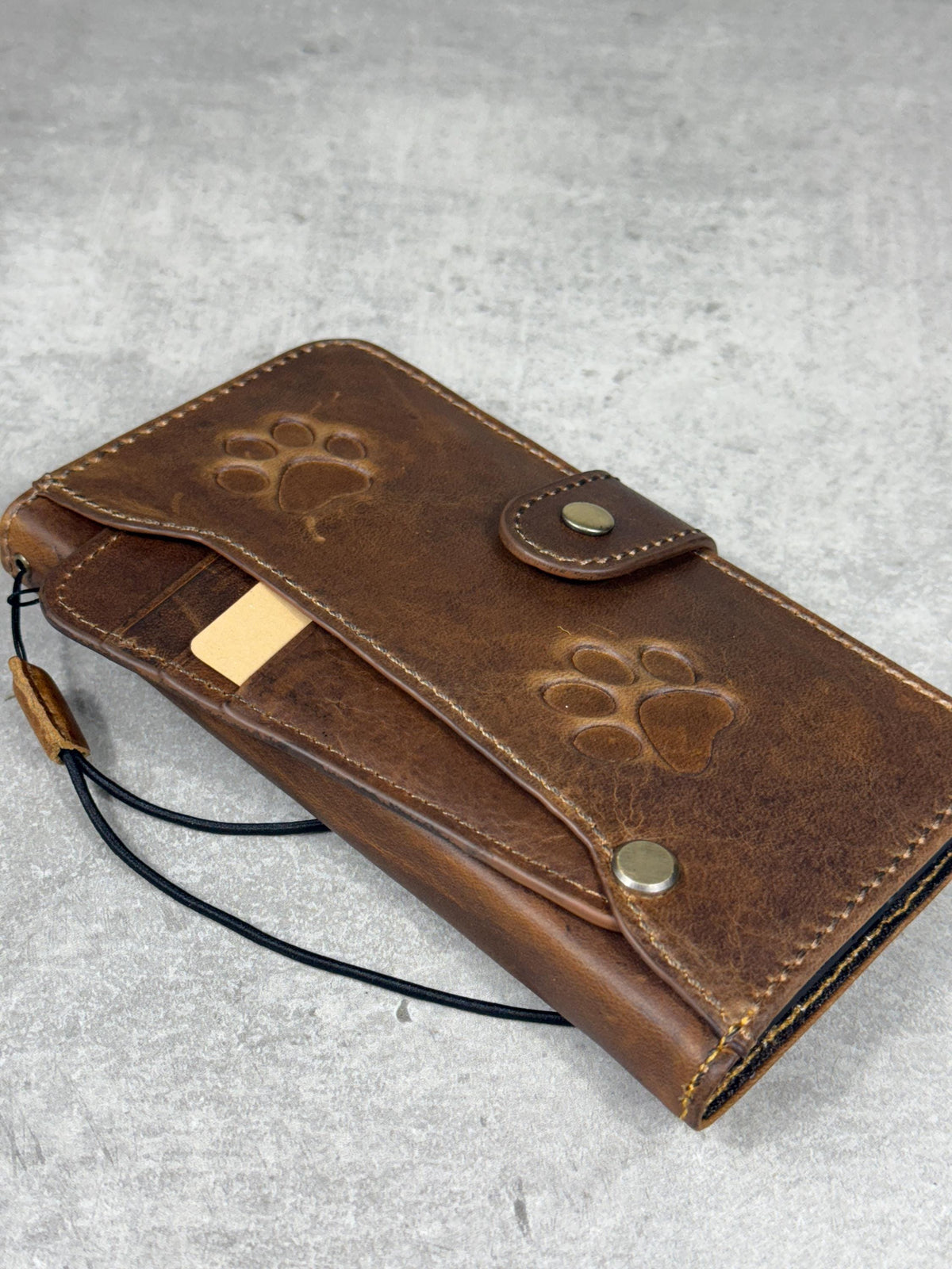 Handmade Leather Wallet Case for Google Pixel: Vintage Luxury Cover