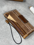 Handmade Leather Wallet Case for OnePlus: Wireless Charge, Card Slots