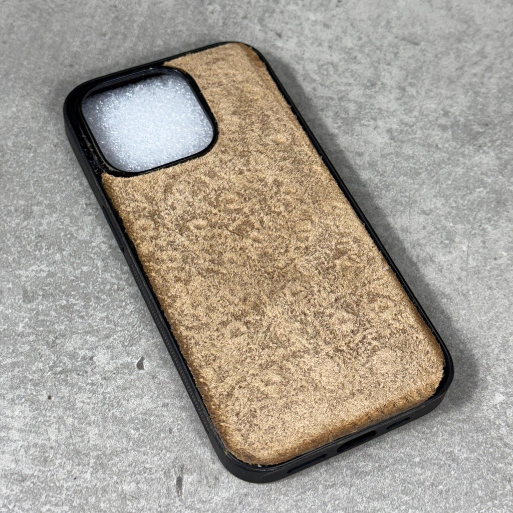 Handmade Suede Leather iPhone Case: Genuine Leather Art