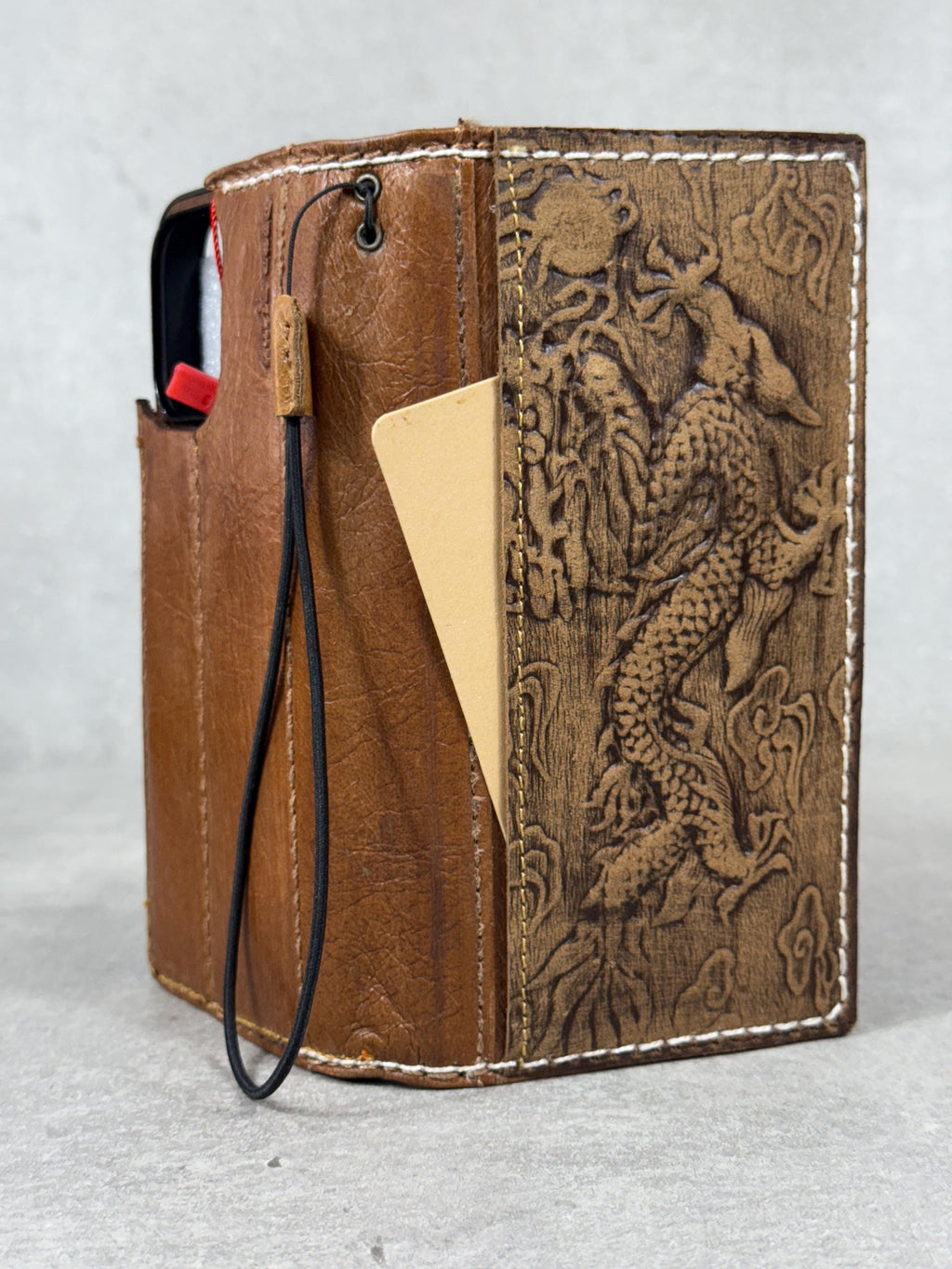 Handmade Leather Wallet Case for Google Pixel: Vintage Luxury Cover