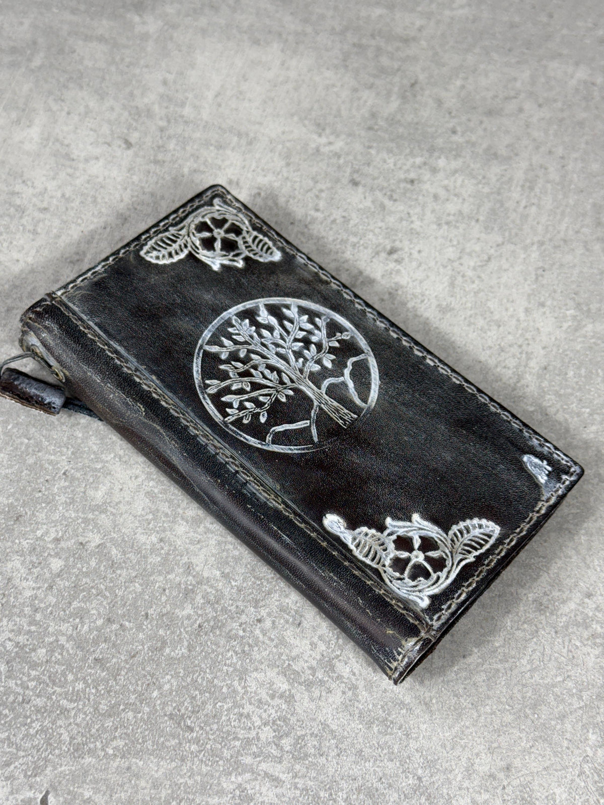Handmade Oiled Leather Wallet Case for OnePlus