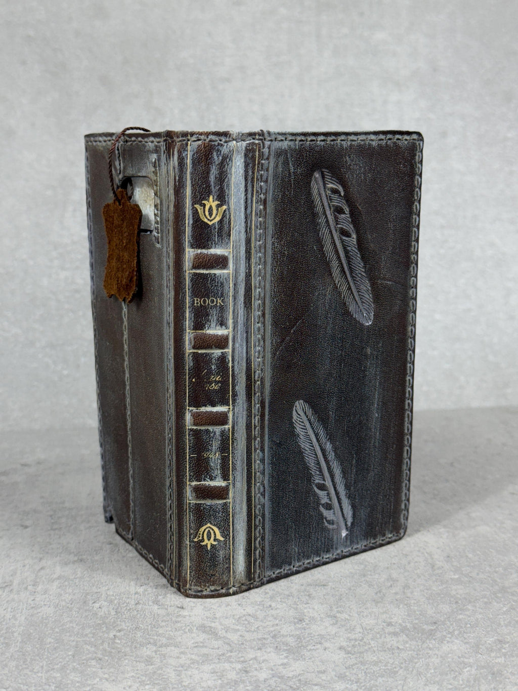 Handmade Leather Wallet Case for Galaxy Z Fold 2/3/4/5/6/7 - Polish Art Design