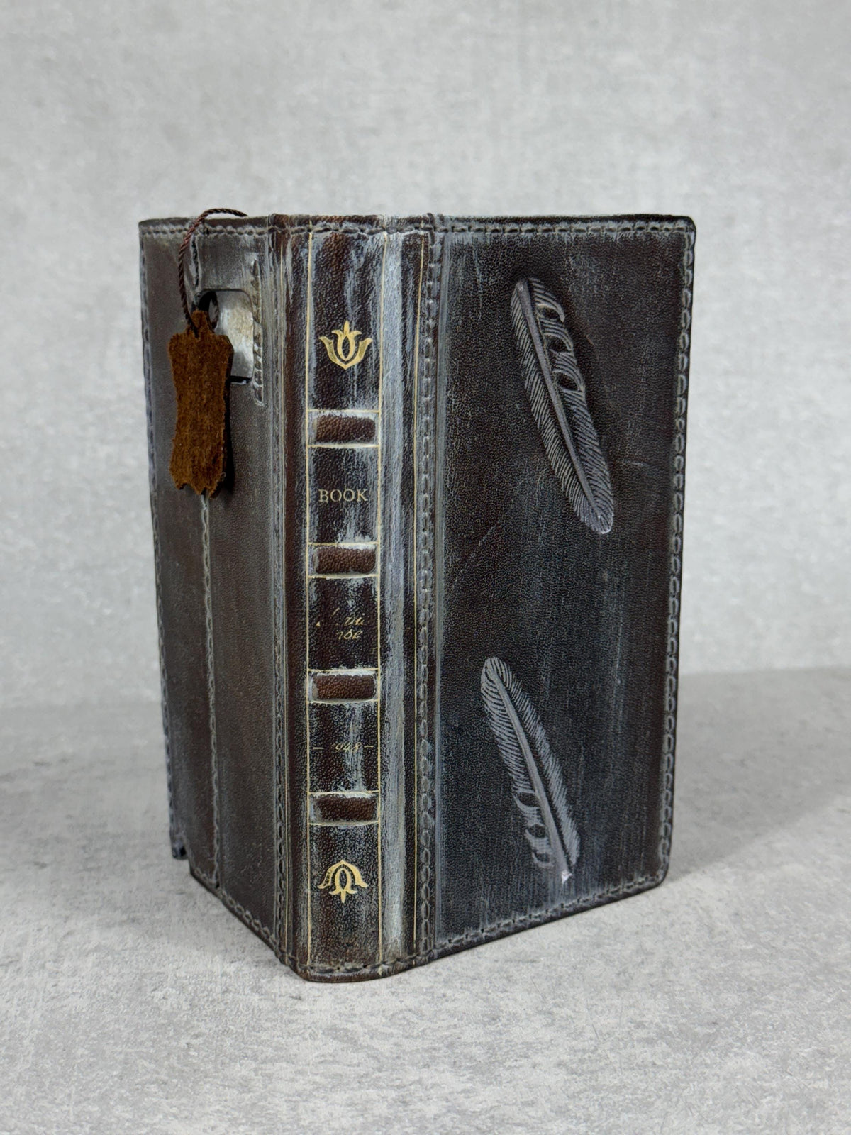 Handmade Leather Wallet Case for Galaxy Z Fold 2/3/4/5/6/7 - Polish Art Design