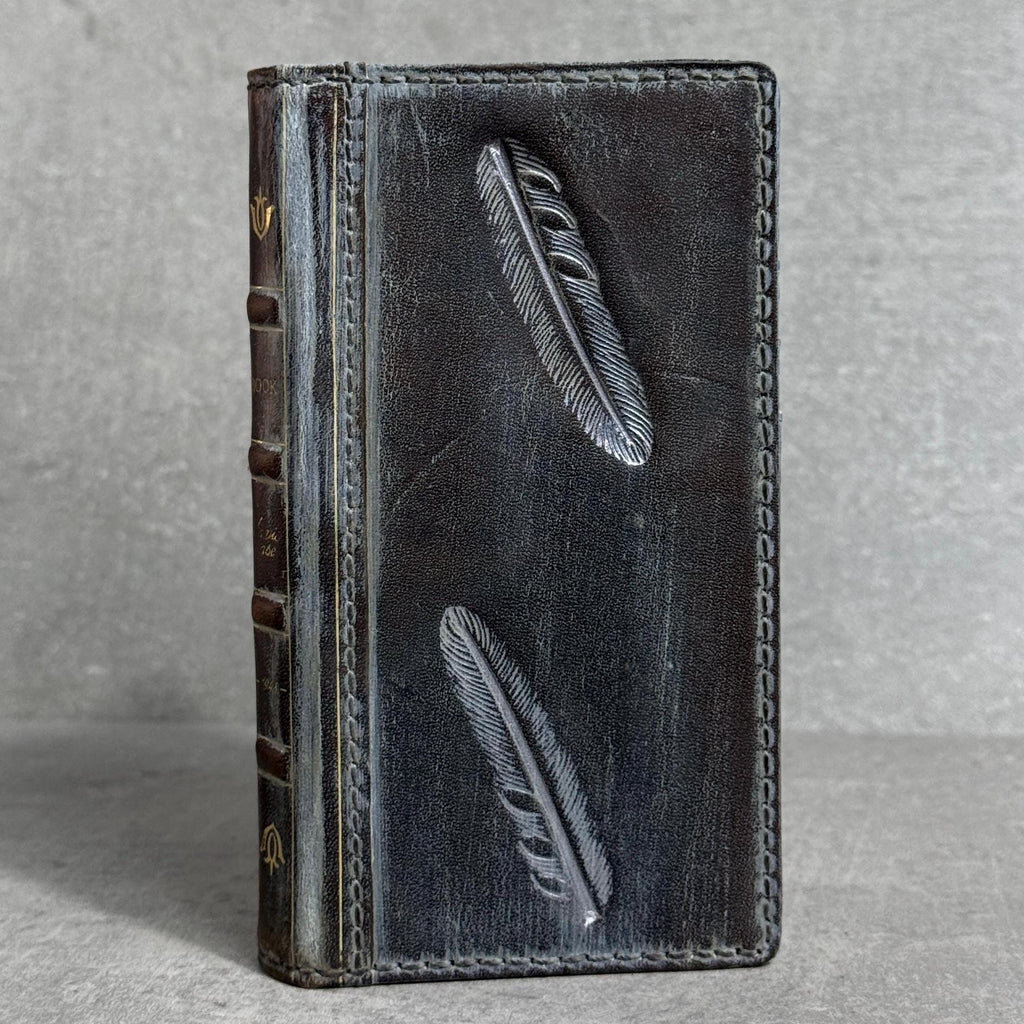 Handmade Leather Wallet Case for Galaxy Z Fold 2/3/4/5/6/7 - Polish Art Design