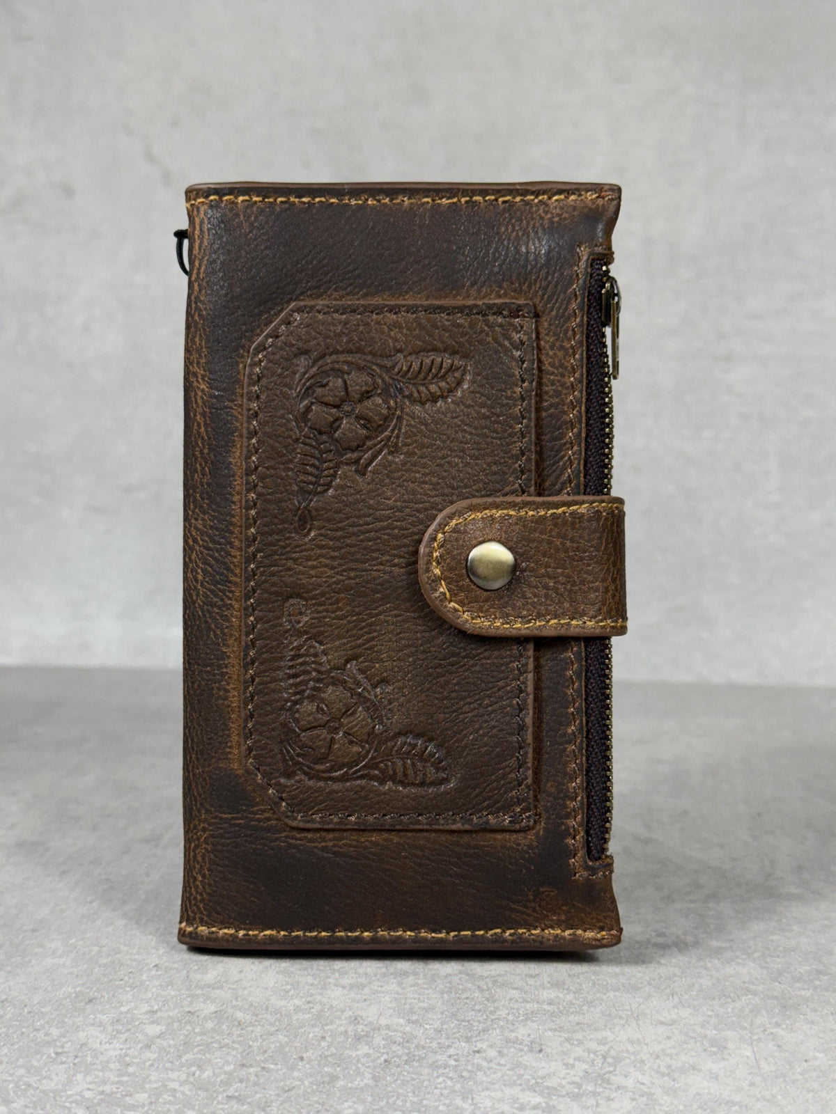 Handmade Leather Wallet Case for Galaxy Z Fold 2/3/4/5/6/7