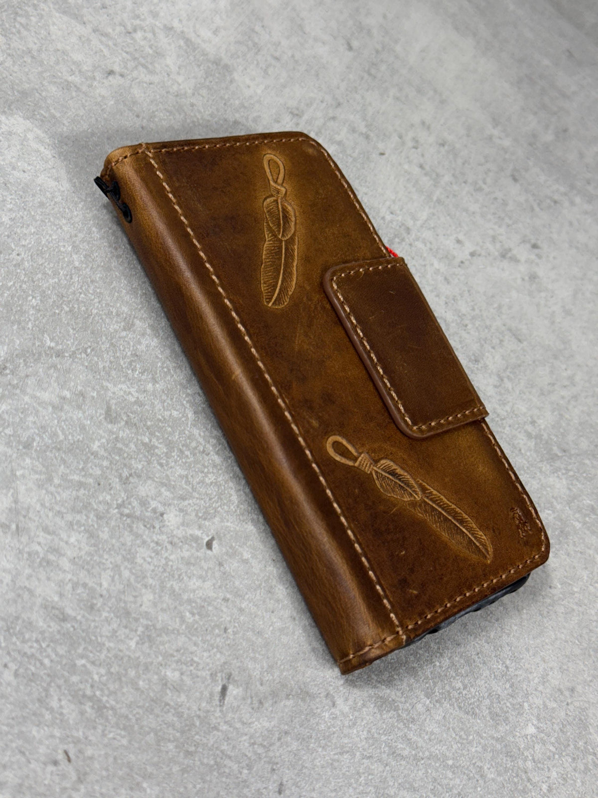 Handmade Leather Wallet Case for Google Pixel: Vintage Luxury Cover