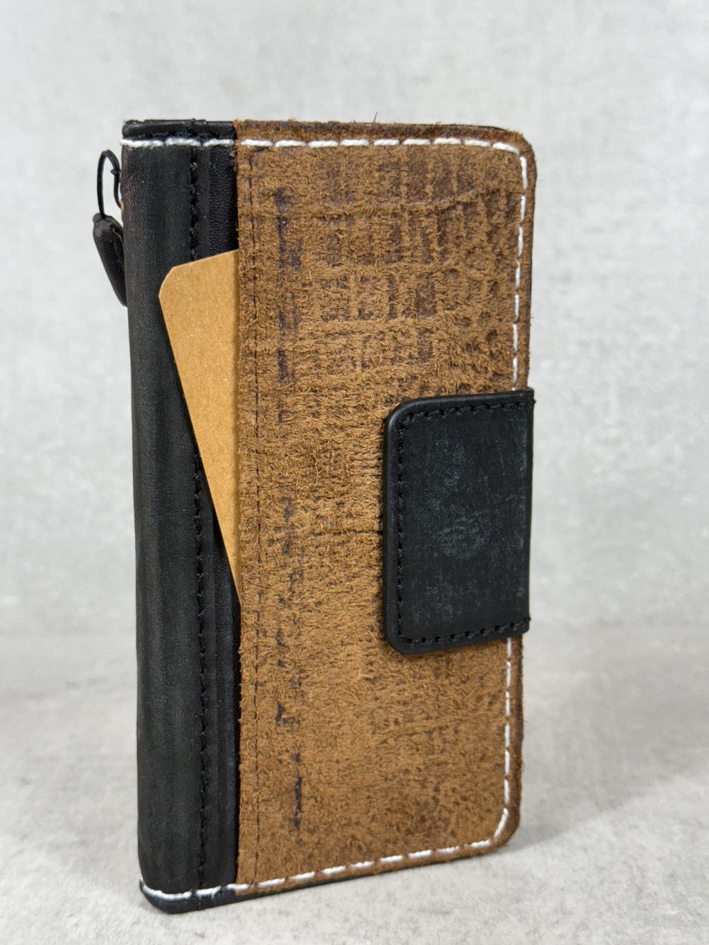 Handmade Leather Wallet Case for Google Pixel: Vintage Luxury Cover