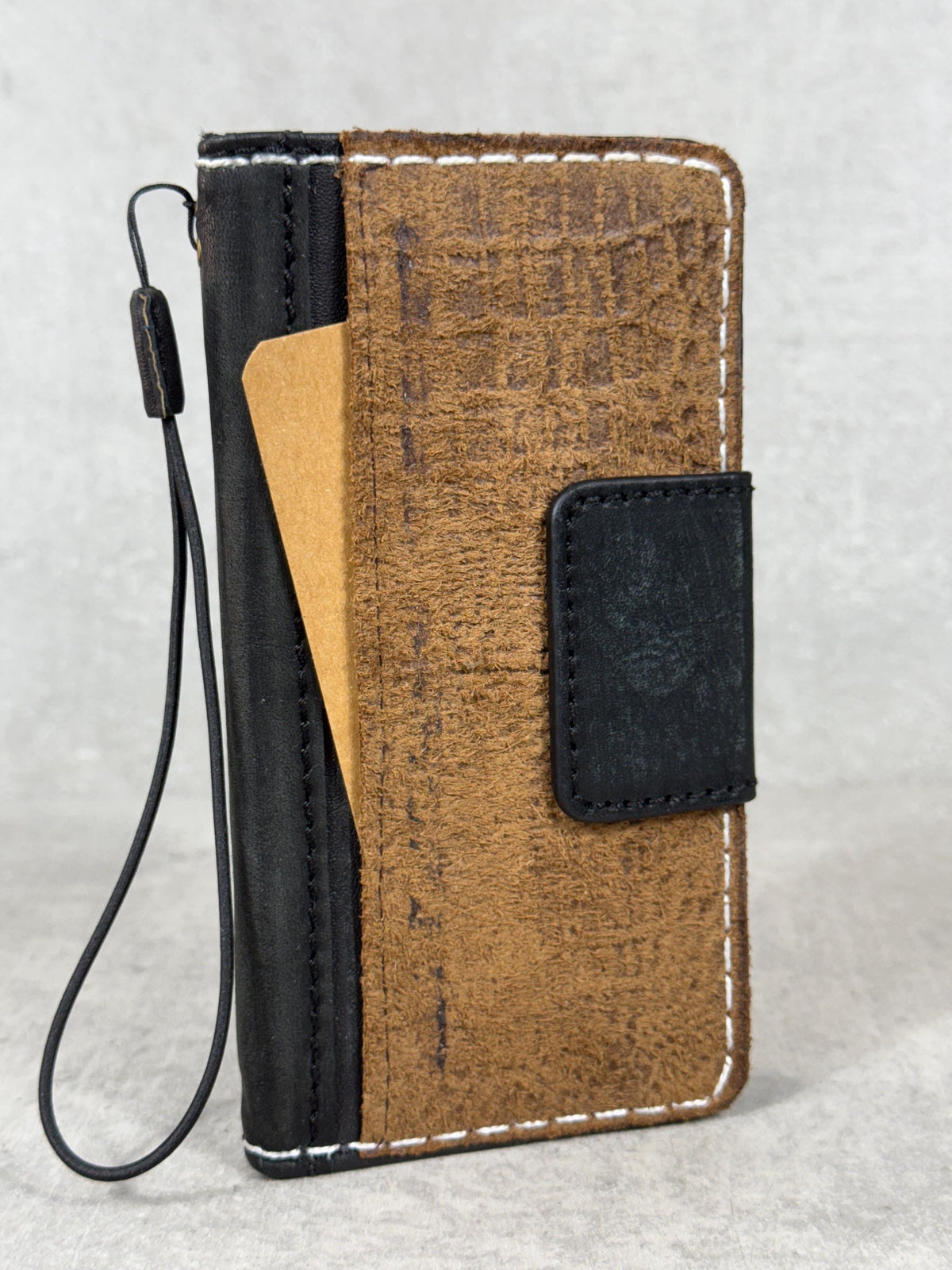 Handmade Leather Wallet Case for Google Pixel: Vintage Luxury Cover