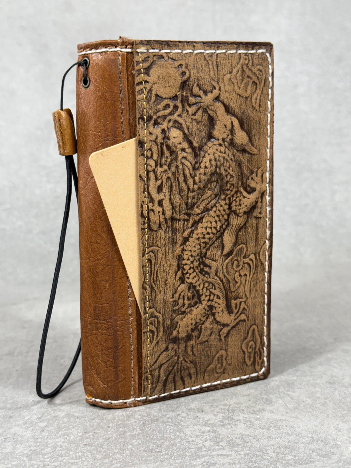 Handmade Leather Wallet Case for Google Pixel: Vintage Luxury Cover
