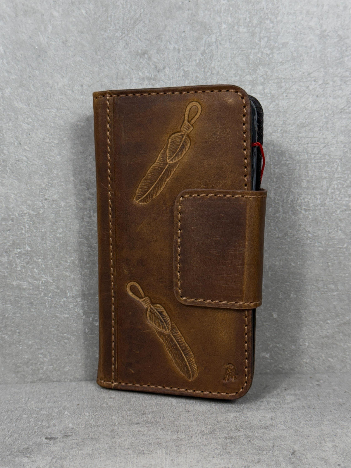 Handmade Leather Wallet Case for Google Pixel: Vintage Luxury Cover