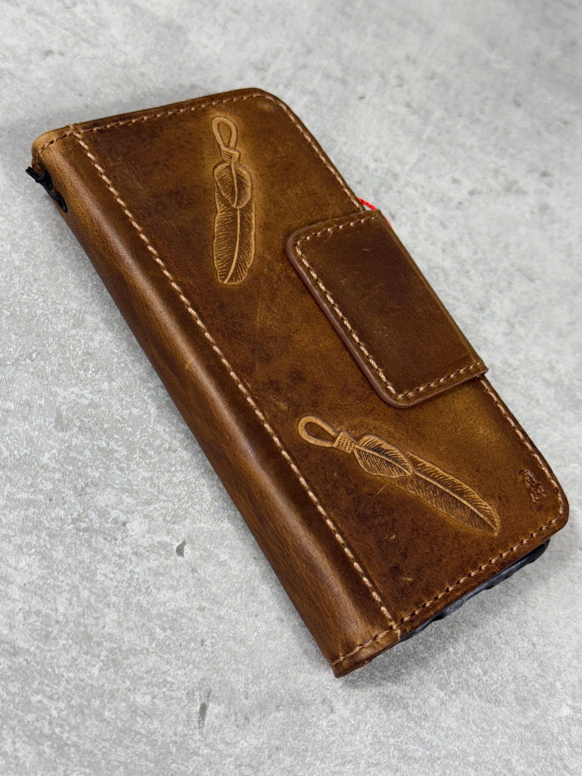 Handmade Leather Wallet Case for Google Pixel: Vintage Luxury Cover
