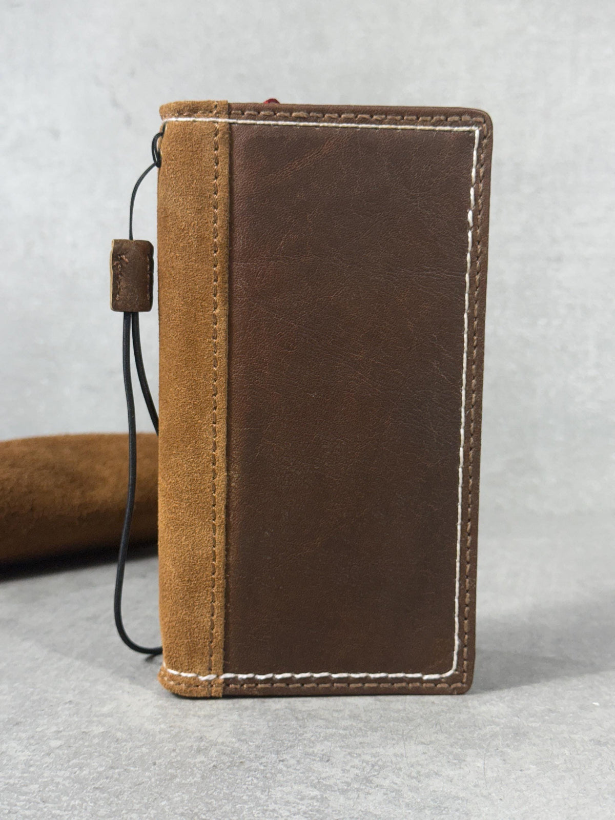 Vintage Leather iPhone Wallet Case: Book Style, Card Slots