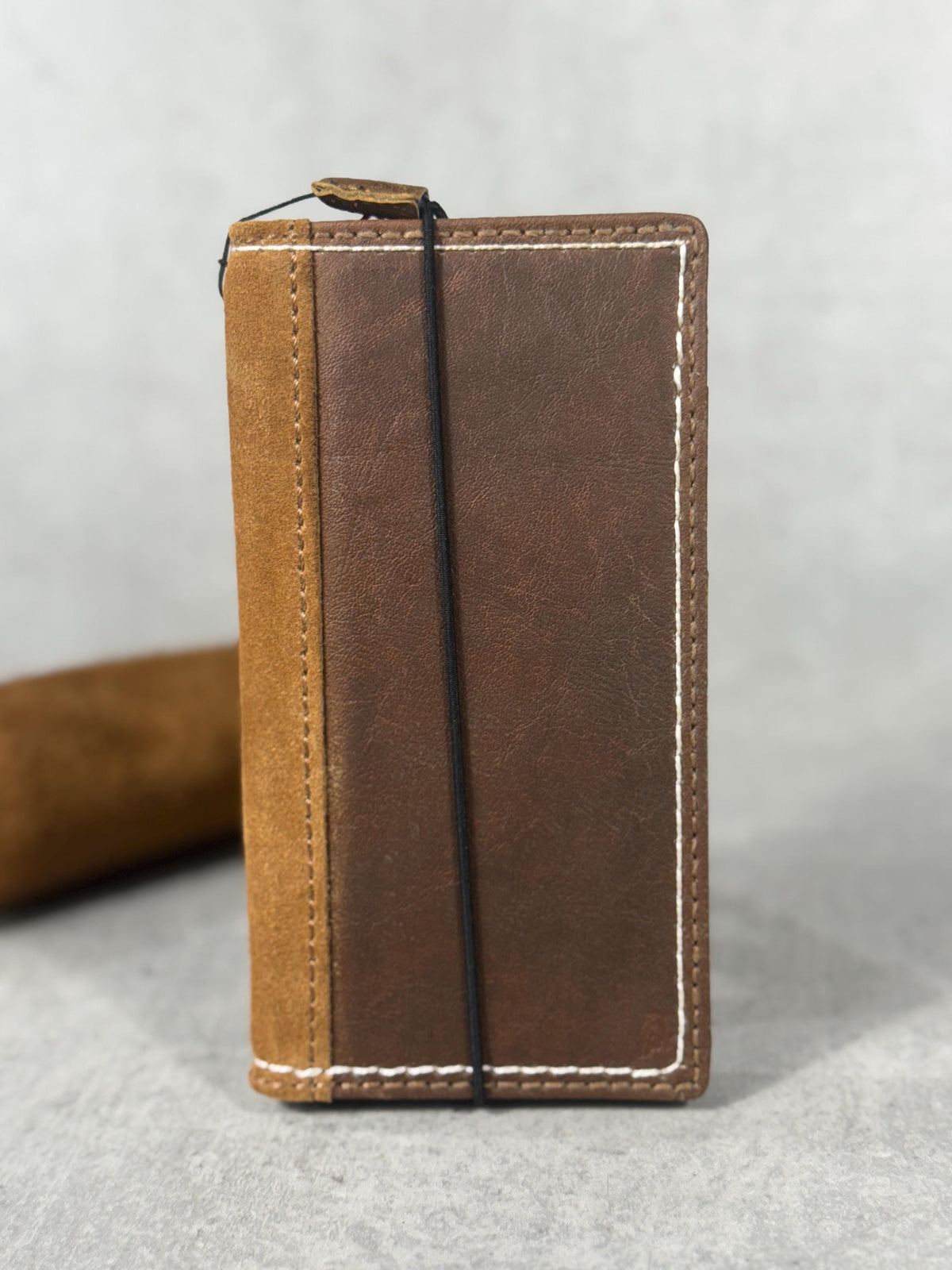 Vintage Leather iPhone Wallet Case: Book Style, Card Slots