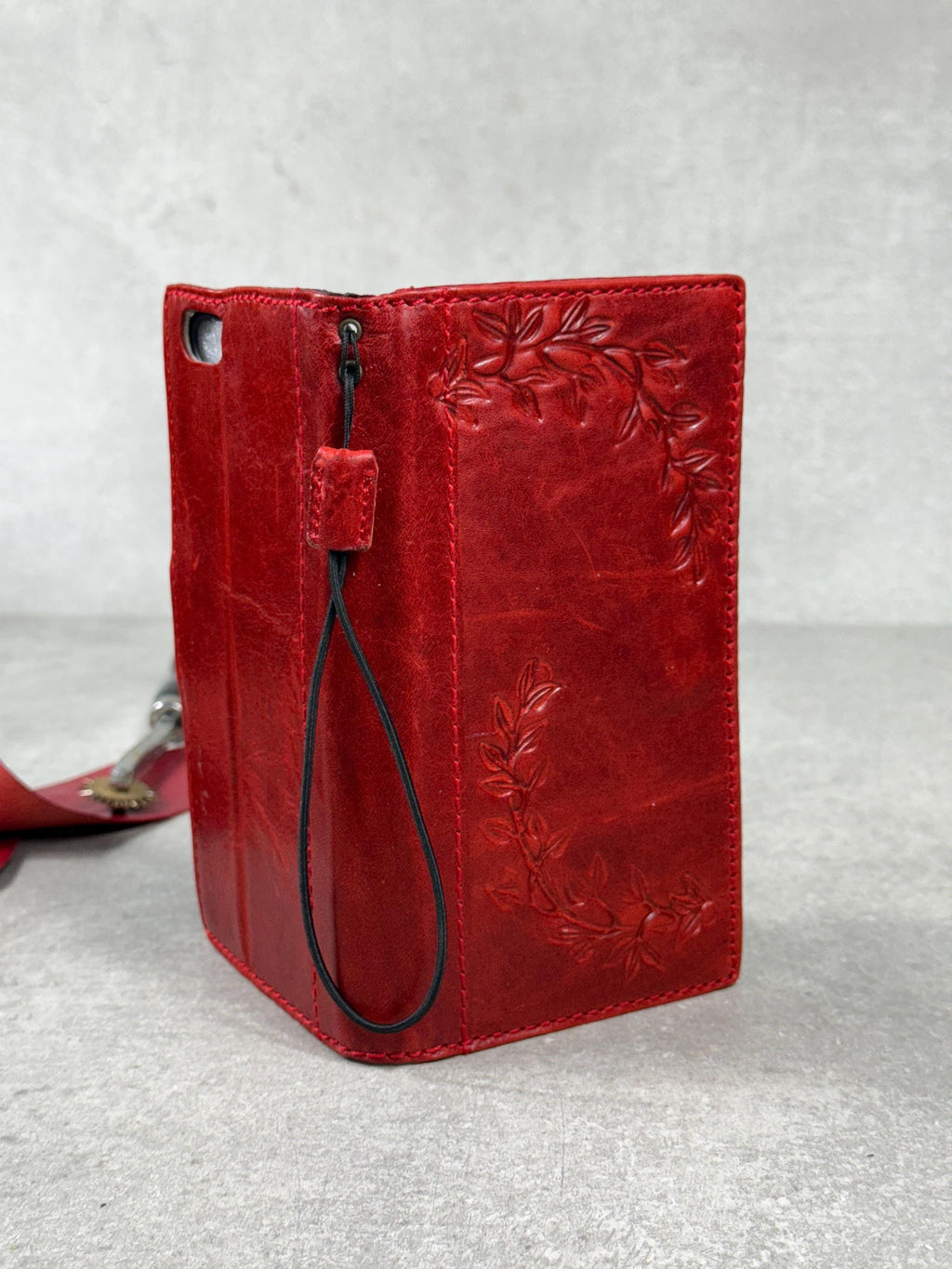 Handmade Leather Wallet Case for Galaxy Z Fold 2/3/4/5/6/7 - Art Design