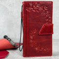 Handmade Leather iPhone Wallet Case: Vintage Book Style