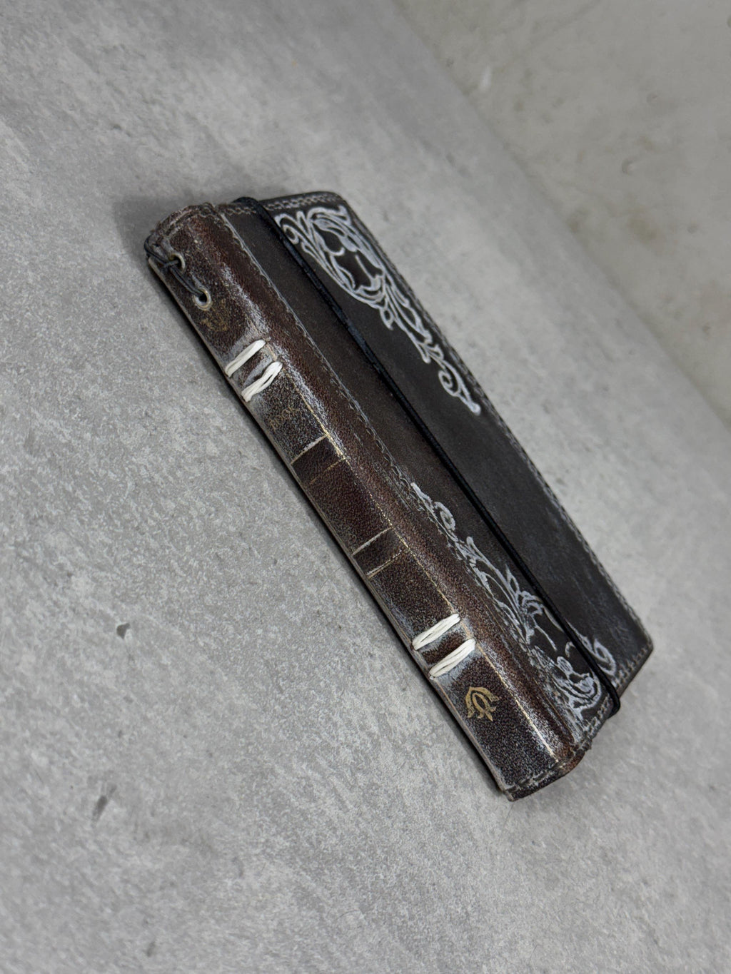 Vintage Leather iPhone Wallet Case: Book Style, Credit Card Slots