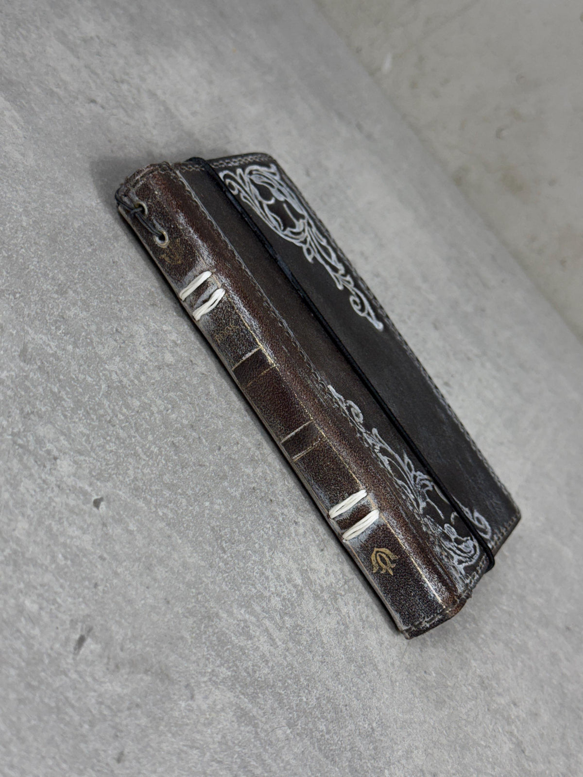 Vintage Leather iPhone Wallet Case: Book Style, Credit Card Slots